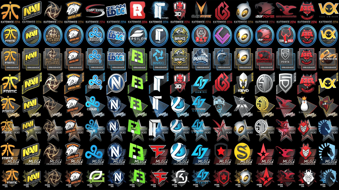 All team stickers