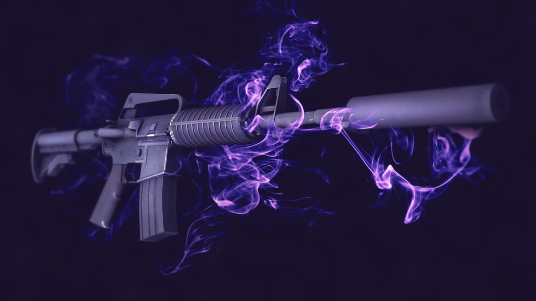 M4A1-S Purple Fire