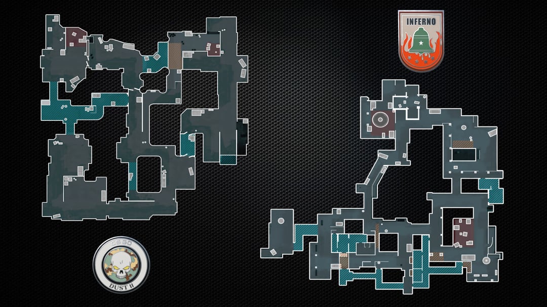 Dust II & Inferno map