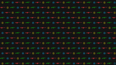 CSGO Ak-47 - M4a1 wallpaper pattern