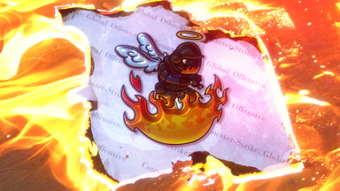 in the fire
