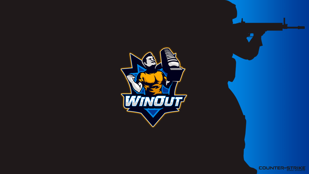 Black with logo - Winout - Blue