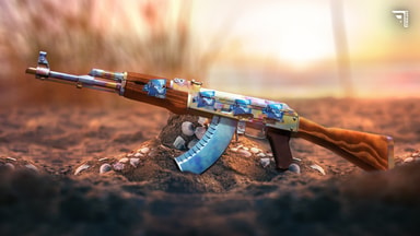 Ak Casehardened Blue Gem Mag 4x Pimp