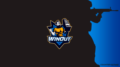 Black with logo - Winout - Blue