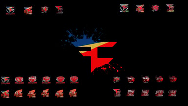 Faze Clan all stickers and autograph by Ronofar