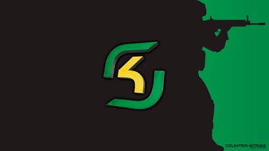 Black with logo - SK Gaming - Green